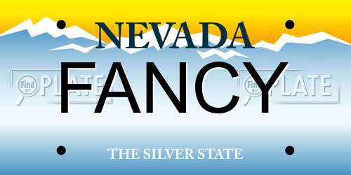 FANCY Nevada License Plate