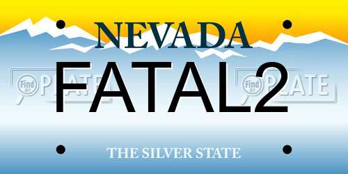FATAL2 Nevada License Plate