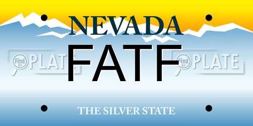 FATF Nevada License Plate