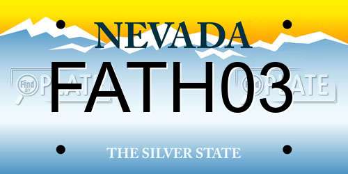 FATH03 Nevada License Plate