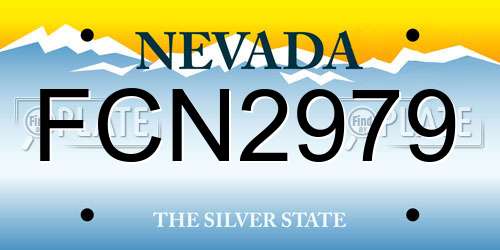 FCN2979 Nevada License Plate