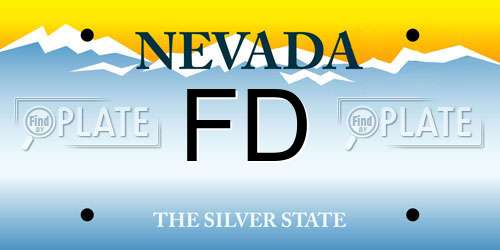 FD Nevada License Plate
