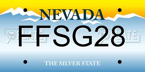 FFSG28 Nevada License Plate
