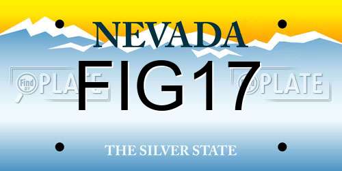 FIG17 Nevada License Plate