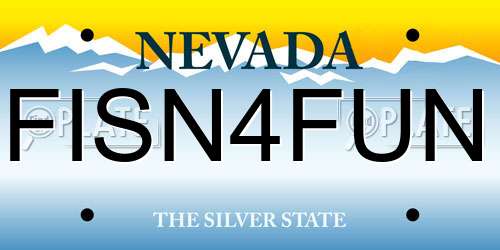 FISN4FUN Nevada License Plate