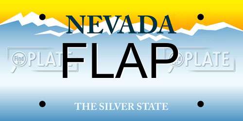 FLAP Nevada License Plate