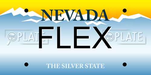 FLEX Nevada License Plate
