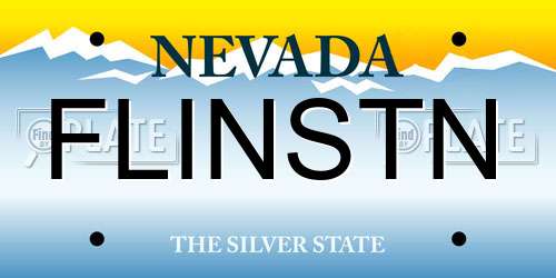 FLINSTN Nevada License Plate