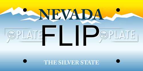 FLIP Nevada License Plate