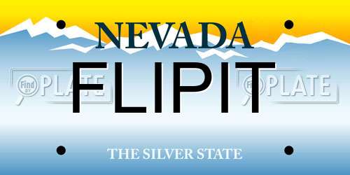 FLIPIT Nevada License Plate
