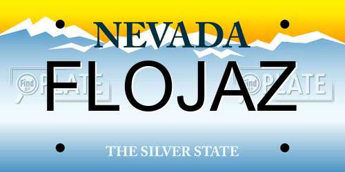 FLOJAZ Nevada License Plate