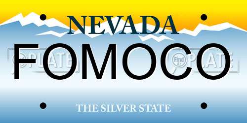 FOMOCO Nevada License Plate