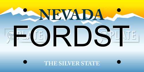 FORDST Nevada License Plate