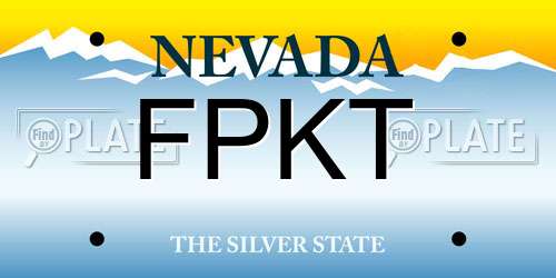 FPKT Nevada License Plate