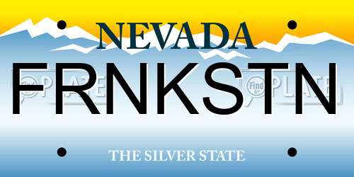 FRNKSTN Nevada License Plate