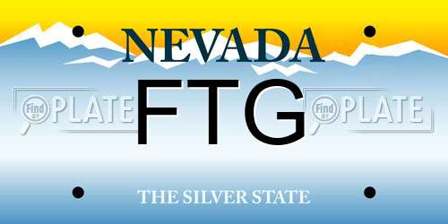 FTG Nevada License Plate