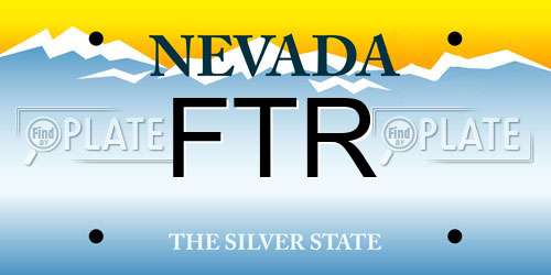 FTR Nevada License Plate