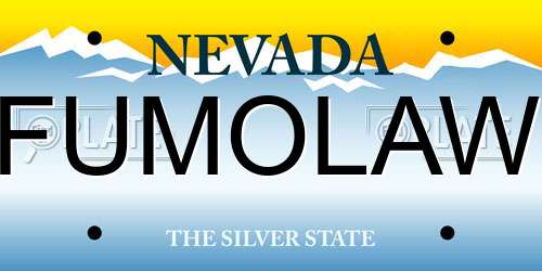 FUMOLAW Nevada License Plate