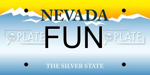 FUN Nevada License Plate