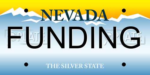 FUNDING Nevada License Plate