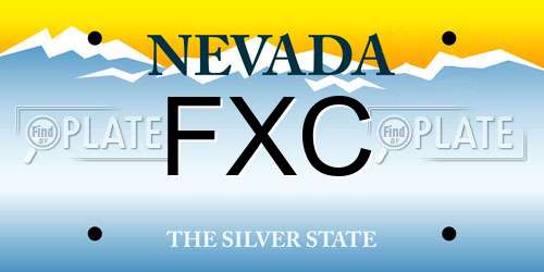 FXC Nevada License Plate