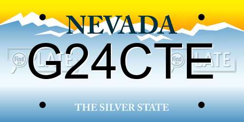 G24CTE Nevada License Plate