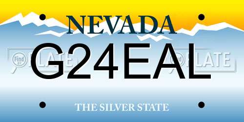 G24EAL Nevada License Plate