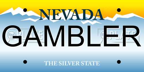 GAMBLER Nevada License Plate