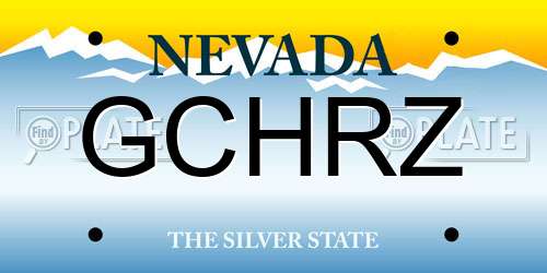 GCHRZ Nevada License Plate