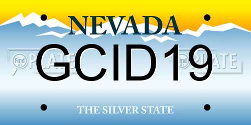 GCID19 Nevada License Plate