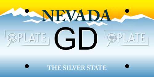 GD Nevada License Plate