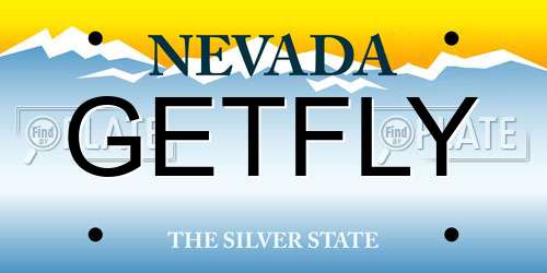GETFLY Nevada License Plate