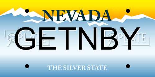 GETNBY Nevada License Plate