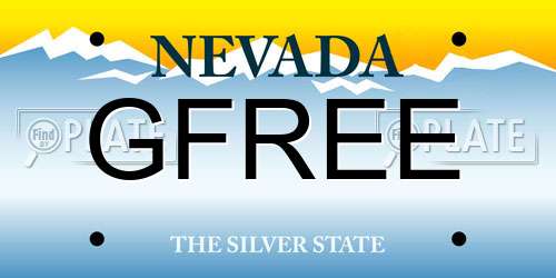 GFREE Nevada License Plate