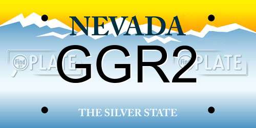 GGR2 Nevada License Plate