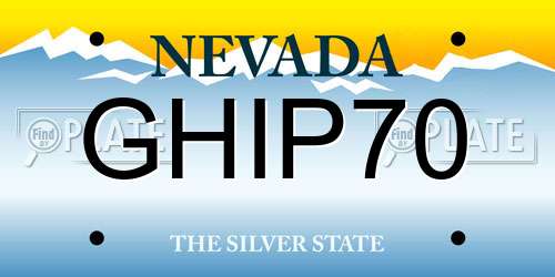 GHIP70 Nevada License Plate