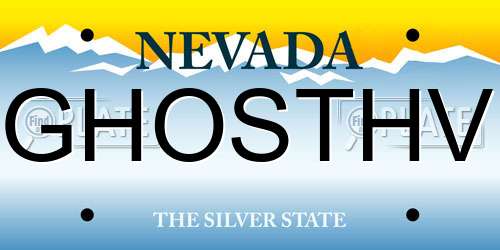 GHOSTHV Nevada License Plate