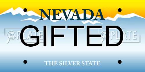 GIFTED Nevada License Plate