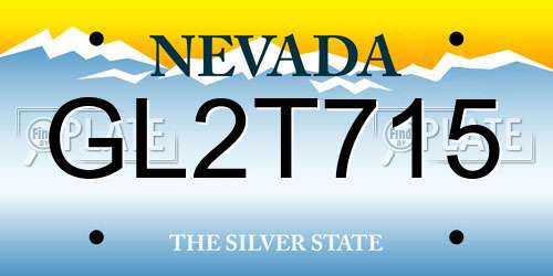 GL2T715 Nevada License Plate