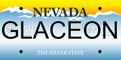 GLACEON Nevada License Plate