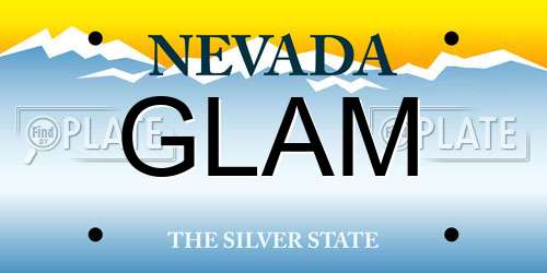 GLAM Nevada License Plate