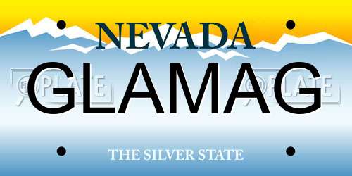 GLAMAG Nevada License Plate