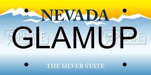 GLAMUP Nevada License Plate