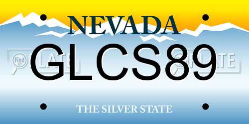 GLCS89 Nevada License Plate
