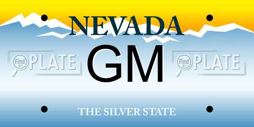 GM Nevada License Plate