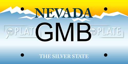 GMB Nevada License Plate