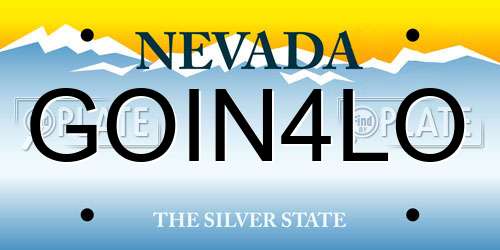 GOIN4LO Nevada License Plate