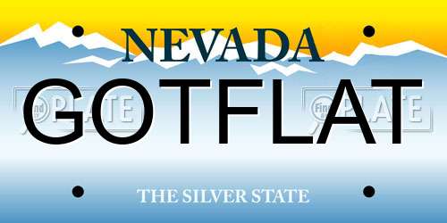 GOTFLAT Nevada License Plate