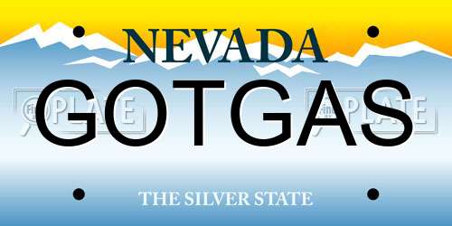 GOTGAS Nevada License Plate
