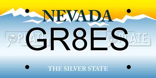 GR8ES Nevada License Plate